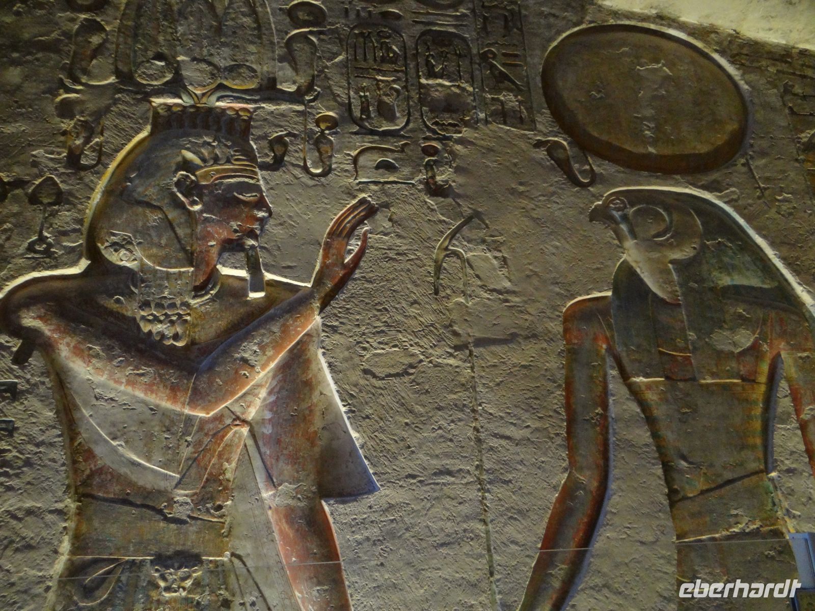 Theben, Tal der Könige, Pharao mit Horus