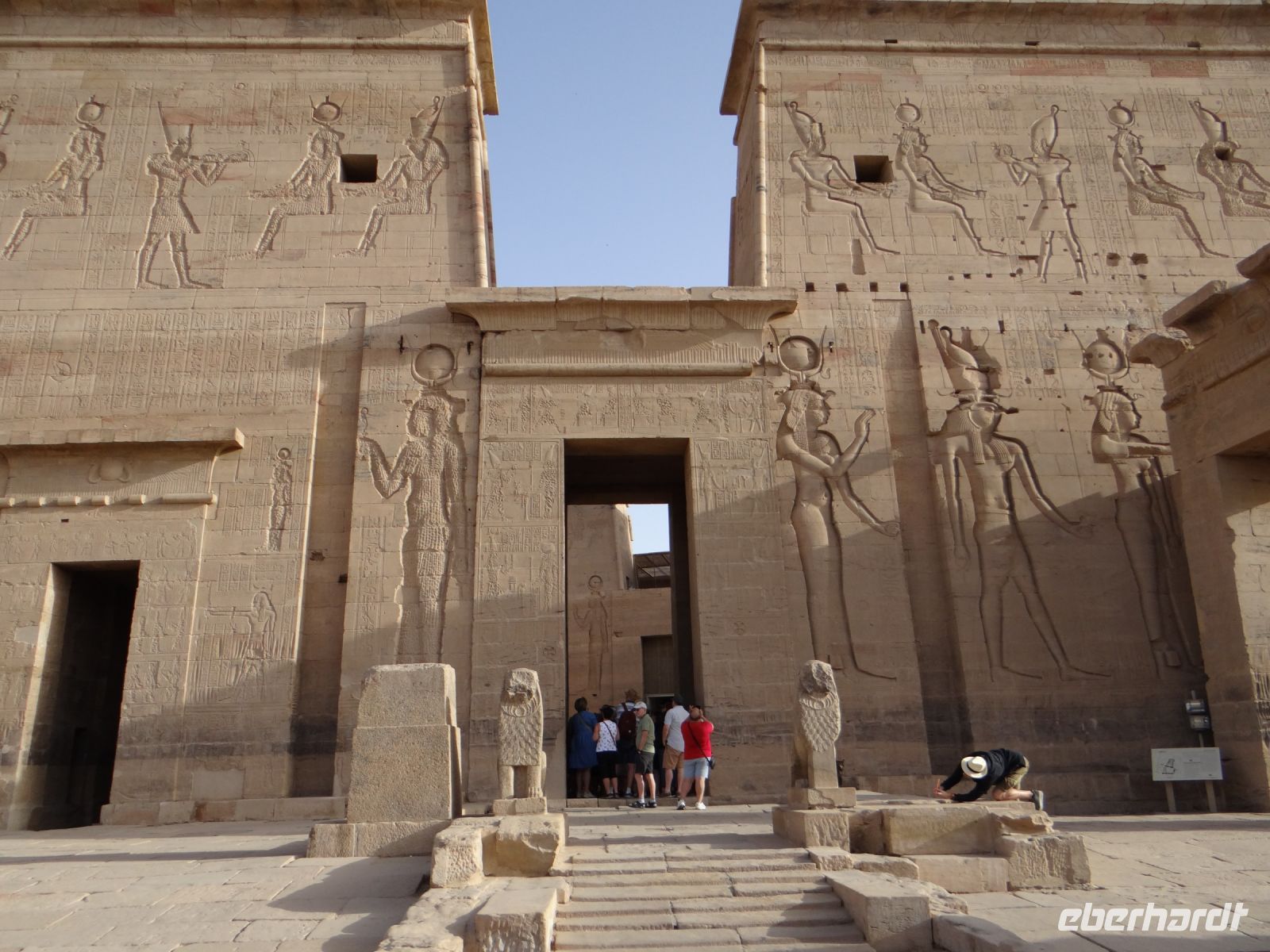 Assuan, Isis-Heiligtum, der Eingang zum Tempel