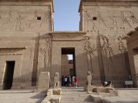 Assuan, Isis-Heiligtum, der Eingang zum Tempel