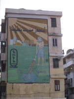 Assuan, ein besenschwingender Pharao. Leider macht es ihm keiner nach.