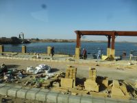 Abu Simbel, überall - auch auf der Corniche in Assuan - sieht man Verschönerungsmaßnahmen.