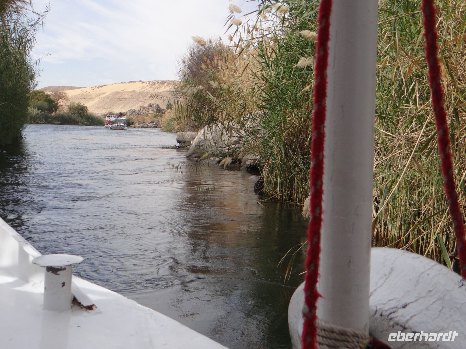 Assuan, malerische Fahrt auf dem Nil