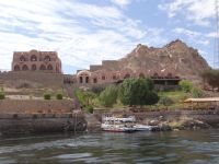 Assuan, eine hübsche Hotelanlage, die man jedoch ohne Boot nicht verlassen kann.