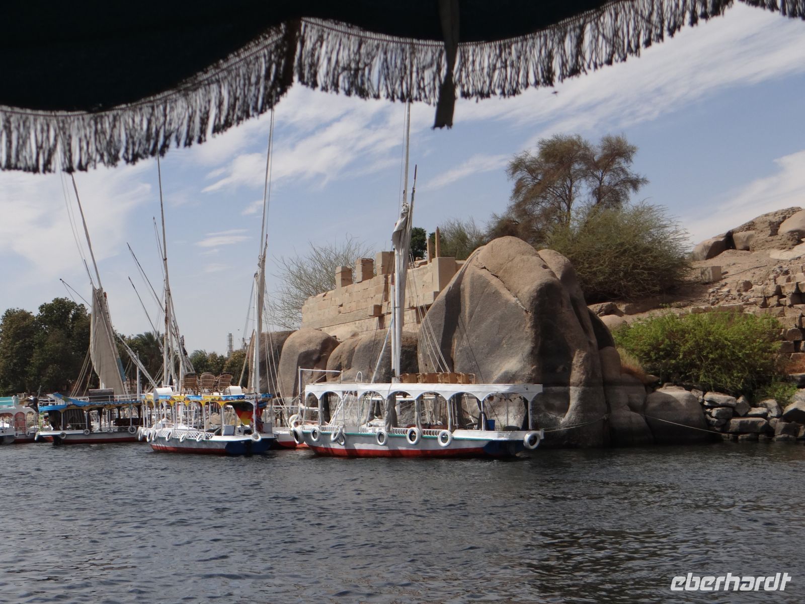 Assuan, Insel Elephantine, auf der mit Elfenbein gehandelt worden ist.