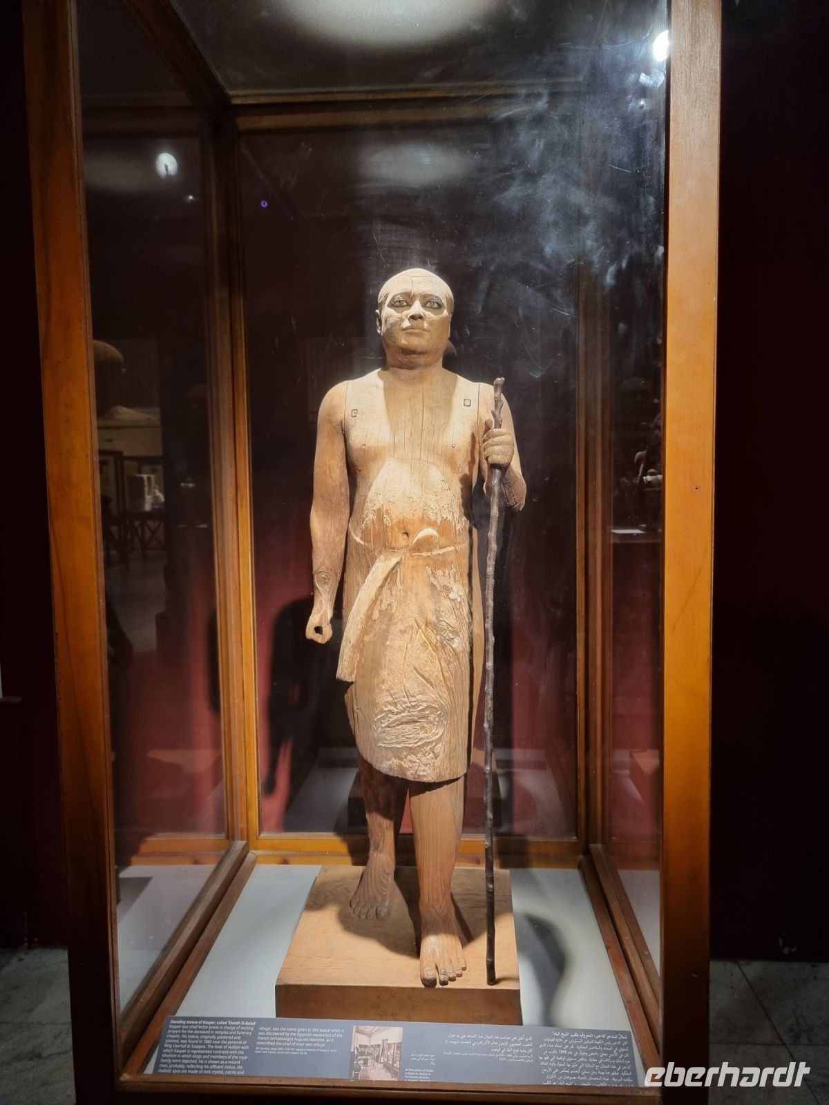 Kairo - Ägyptisches Nationalmuseum (Holzstatue des hochrangigen Beamten Kaaper)