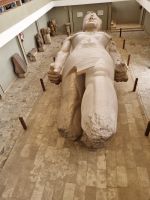 Memphis - Granitkoloss von Ramses II. im Museum 