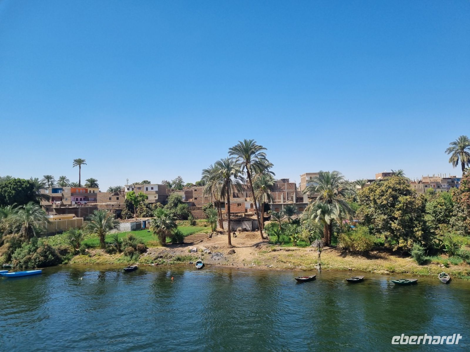 Fahrt auf dem Nil von Luxor nach Edfu...