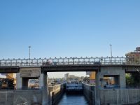 Fahrt auf dem Nil von Luxor nach Edfu... - Esna-Schleuse