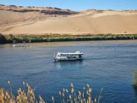Blick vom Botanischen Garten von Assuan auf den Nil