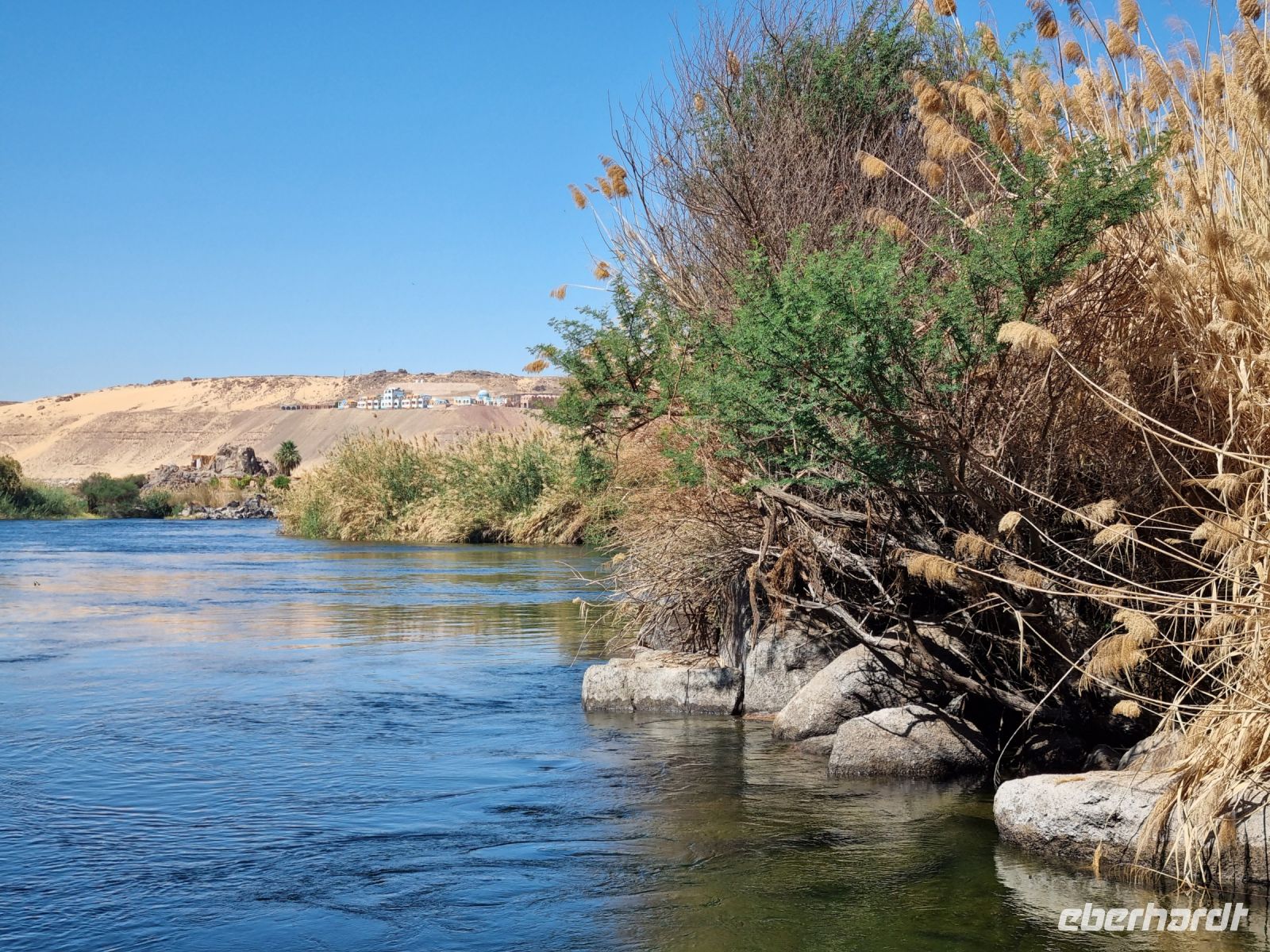 Motorbootsfahrt zum Nubischen Dorf Nagaa Al Mahata... (Salouga und Ghazal Naturschutzgebiet)