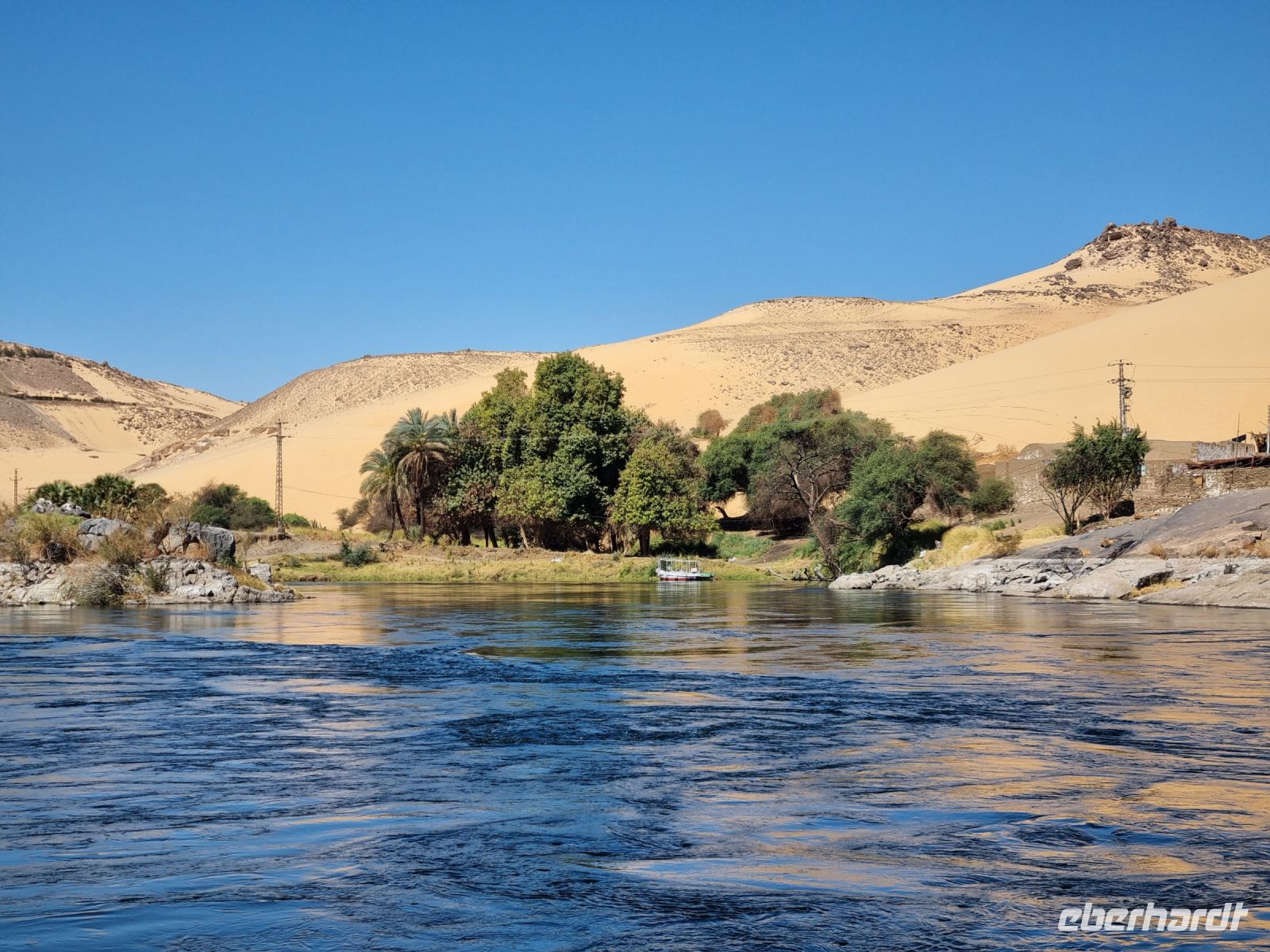 Motorbootsfahrt zum Nubischen Dorf Nagaa Al Mahata... (Salouga und Ghazal Naturschutzgebiet)