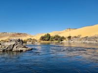 Motorbootsfahrt zum Nubischen Dorf Nagaa Al Mahata... (Salouga und Ghazal Naturschutzgebiet)