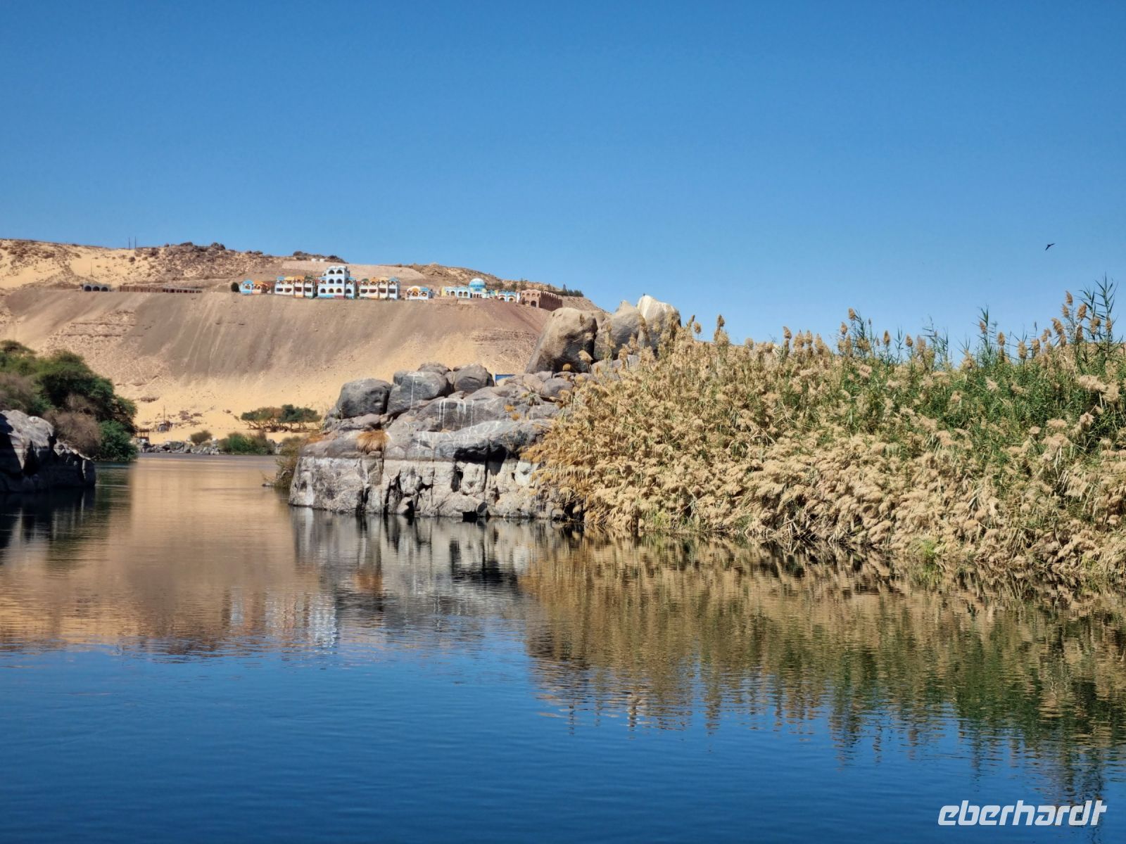 Motorbootsfahrt zum Nubischen Dorf Nagaa Al Mahata... (Salouga und Ghazal Naturschutzgebiet)