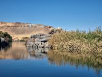 Motorbootsfahrt zum Nubischen Dorf Nagaa Al Mahata... (Salouga und Ghazal Naturschutzgebiet)