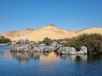 Motorbootsfahrt zum Nubischen Dorf Nagaa Al Mahata... (Salouga und Ghazal Naturschutzgebiet)