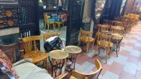 Leeres Kaffeehaus, Ramadan, Kairo, Basar