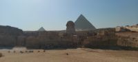 Der Sphinx vor den Pyramiden in Gizeh, Kairo