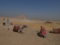 Panorama drei Pyramiden, Gizeh, Kairo