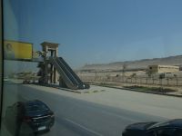 Baustellen in Kairo, Rolltreppe zur neuen Metro bei den Pyramiden