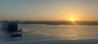 Sonnenuntergang, Kreuzfahrt Nil, Ägypten
