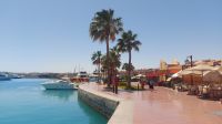 Promenade Hafen von Hurghada. Foto: Anette Rietz
