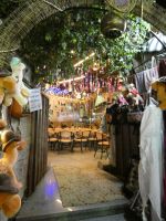 Café auf dem Markt in Luxor, Ägypten