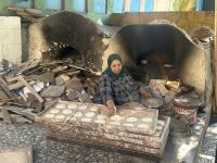 Das Fladenbrot wird extra für uns gebacken 