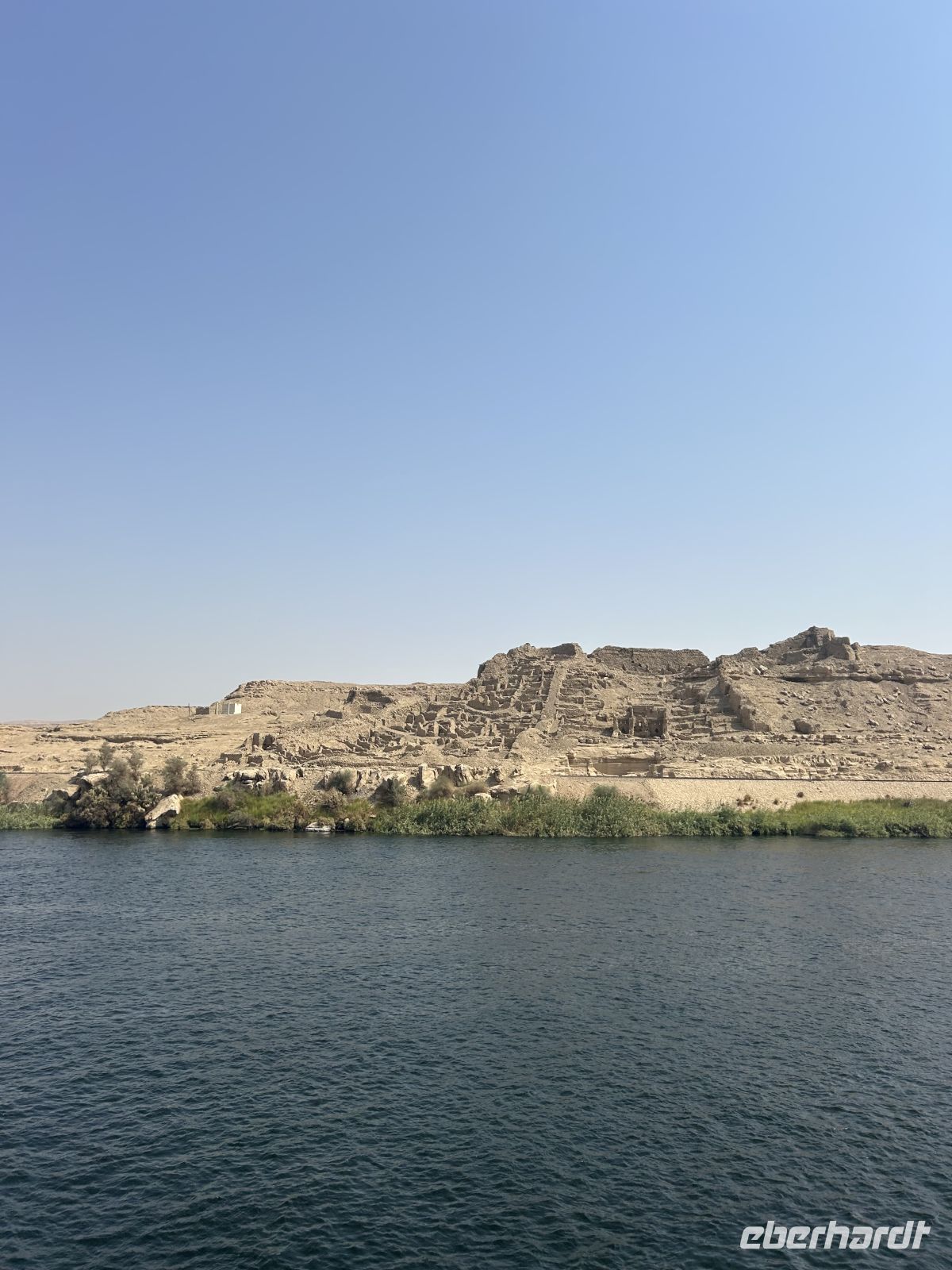 Nil Landschaft zieht an uns vorbei 