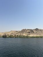 Nil Landschaft zieht an uns vorbei 