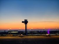 In Berlin wird es dunkel - unser Flug hat leider Verspätung