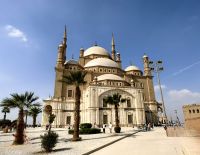 Vor derMuhammad Ali Mosche oder Alabastermoschee in Kairo, 