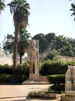 Kolossalstatue von Ramses II. in Memphis