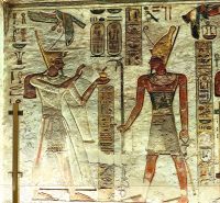 Ramses III. als Gott und als Pharao, Tal der Könige