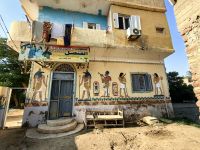 Haus in einem Dorf am Nil