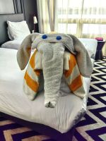 Unser Zimmerservice auf dem Schiff gibt sich jeden Tag viel Mühe