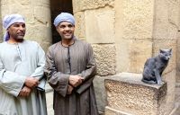 Drei Tempelwächter in Philae