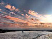 Unwirklich schöner Himmel am Nil