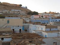 Blick auf das nubische Dorf