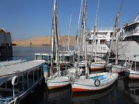 Bootsanlegestelle am Nil