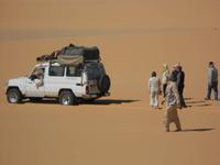 In der Wüste mit unseren Jeeps