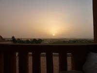 Abendstimmung im Hotel Badawiya in Dakhla