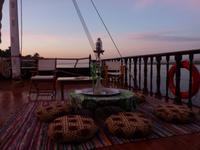 Abendstimmung an Bord der Nebyt