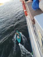 Händler im Ruderboot