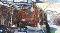 Markt in Hurghada mit Stand mit Ramadan-Süßigkeiten, Ägypten