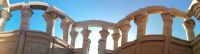 Philae Tempel - Panoramabild der Säulen