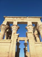 Philae Tempel - die wunderschönen Säulenkapitelle