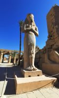 Ramses mit seiner Tochter, Karnak