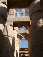 Säulen im Tempel des Amun Re 