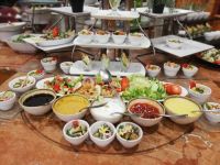 Salat- und Vorspeissenbüffet im Hilton Pyramids, Kairo