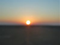 Sonnenaufgang über der Wüste
